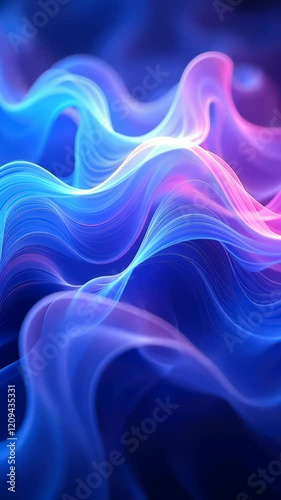 Wallpaper Mural Mesmerizing flow of neon waves reflecting dynamic fluid lights Torontodigital.ca