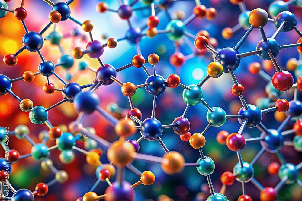 Hand-Drawn Molecular Structure Seamless Pattern for Science & Tech Designs Hand-Drawn Molecular Structure Seamless Pattern for Science & Tech Designs
