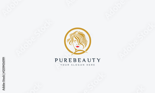 Fashion and beauty logo design  vector template