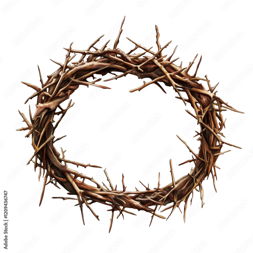 Fototapeta premium Antique Religious Easter Clipart Vector Illustration