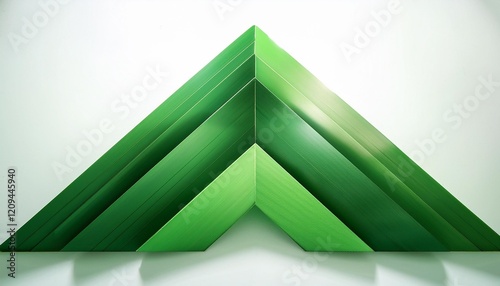 abstract green triangle background