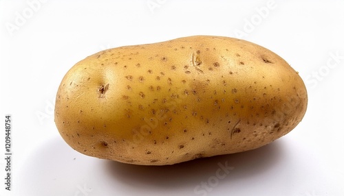 potatoes on white background