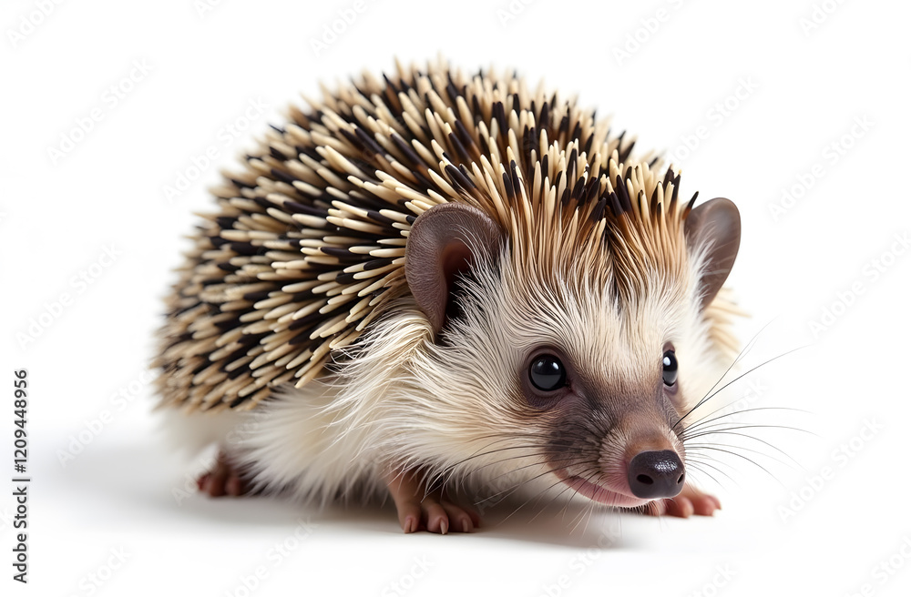 Obraz premium Hedgehog isolated on a white background