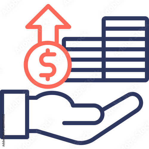 Investment line color icon
