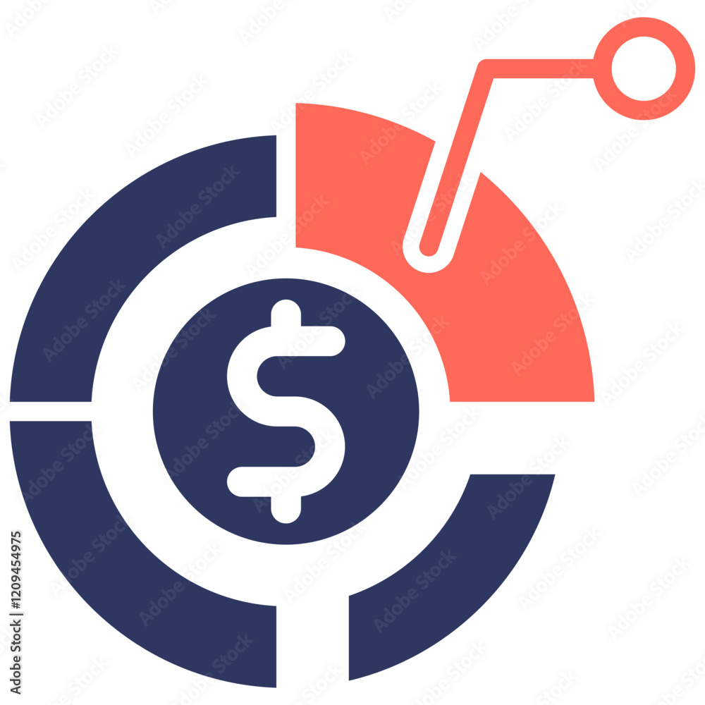Asset Allocation glyph color icon Asset Allocation glyph color icon