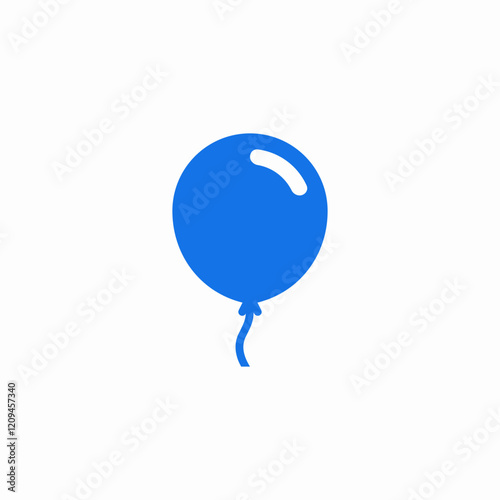 balloon party celebration festive icon vector sign