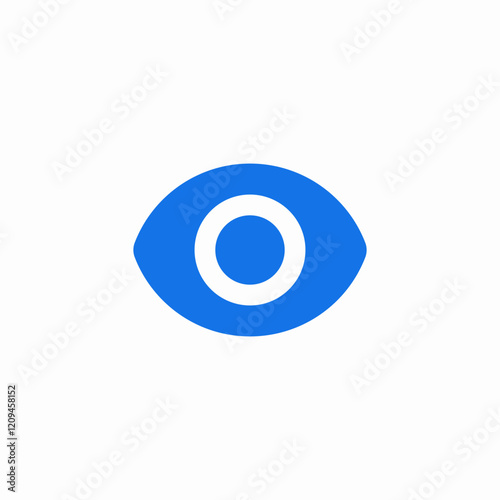 eye view visibility watch icon vector sign