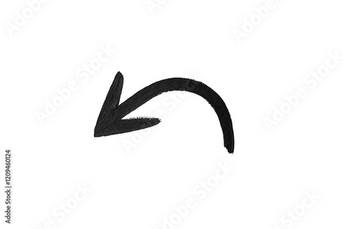 Wallpaper Mural hand drawn watercolor arrow black on a white background Torontodigital.ca