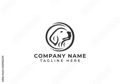 Minimalist Dog Vector Logo