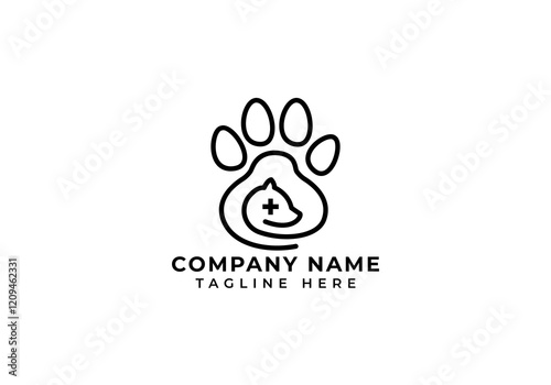 Minimalist Dog Vector Logo