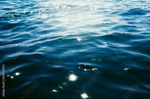 Fototapeta Naklejka Na Ścianę i Meble -  Blue sea water background texture