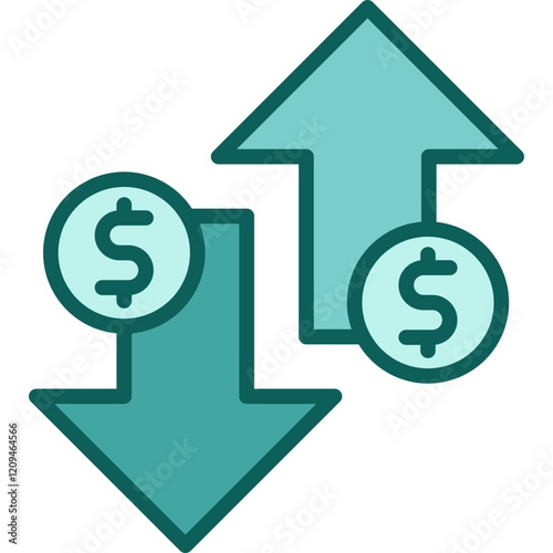 Volatility solid icon