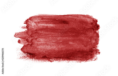 Abstract red watercolor on white background.