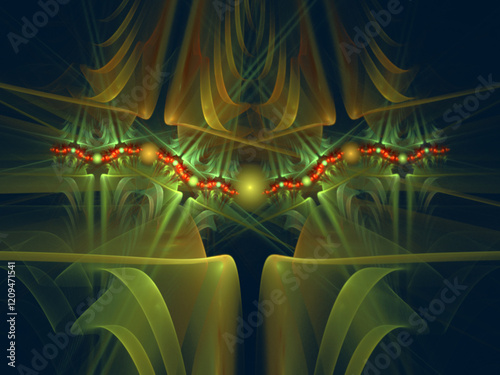 Fantasy fractal graceful pattern
