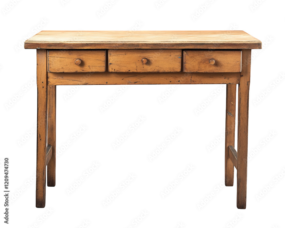 rustic wooden desk with three drawers, perfect for study or workspace. Its vintage charm adds character to any room, making it functional and stylish addition rustic wooden desk with three drawers, perfect for study or workspace. Its vintage charm adds character to any room, making it functional and stylish addition
