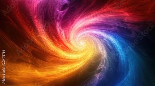 Wallpaper Mural Abstract light trails creating colorful patterns, dynamic and mesmerizing digital art  Torontodigital.ca