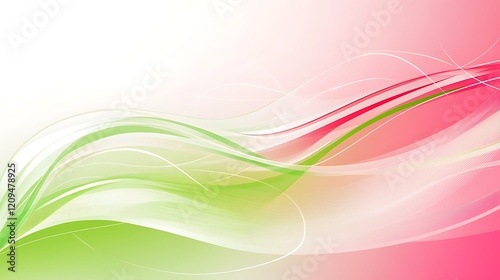 Wallpaper Mural Abstract Green Pink Wave Background Design Torontodigital.ca