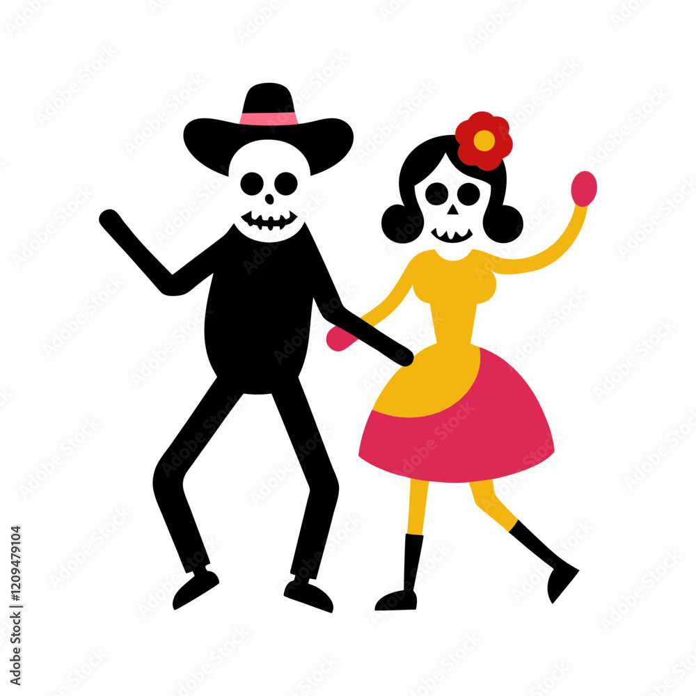 vector silhouette of woman and men skeleton vector silhouette of woman and men skeleton