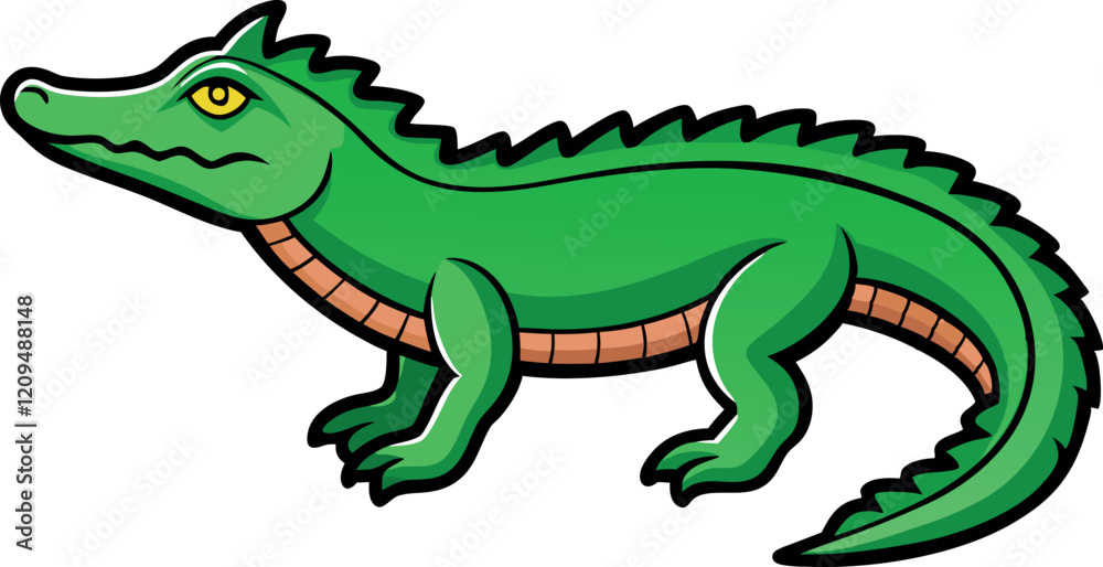 Crocodile Animal isolated flat vector illustration
Crocodile Animal isolated flat vector illustration