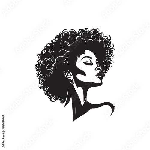 woman with curvy hair