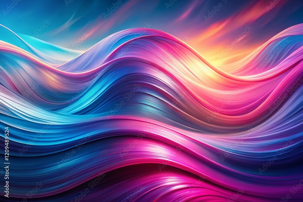 Abstract Pink Blue Waveform Flowing Design - Fluid Art Background Texture Abstract Pink Blue Waveform Flowing Design - Fluid Art Background Texture