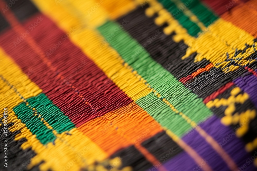 Close-up colorful woven fabric texture. Close-up colorful woven fabric texture.