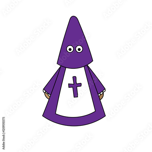 El penitente Nazareno de Semana Santa.