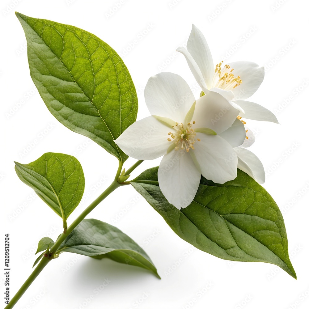 Obraz premium Jasmine flower isolated on white background