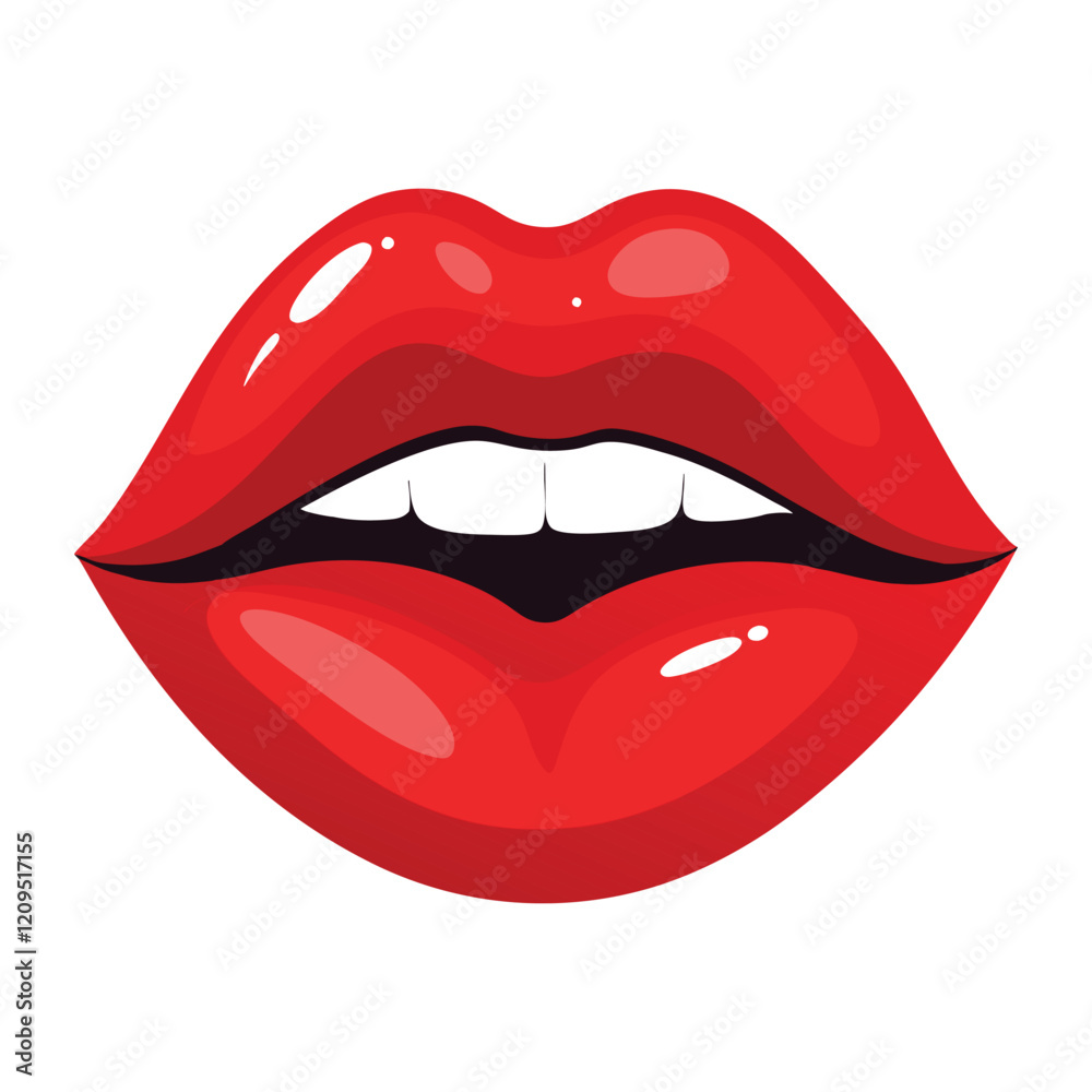 Kissy Lips Vector illustration, Love Lipstick Clipart Design Kissy Lips Vector illustration, Love Lipstick Clipart Design