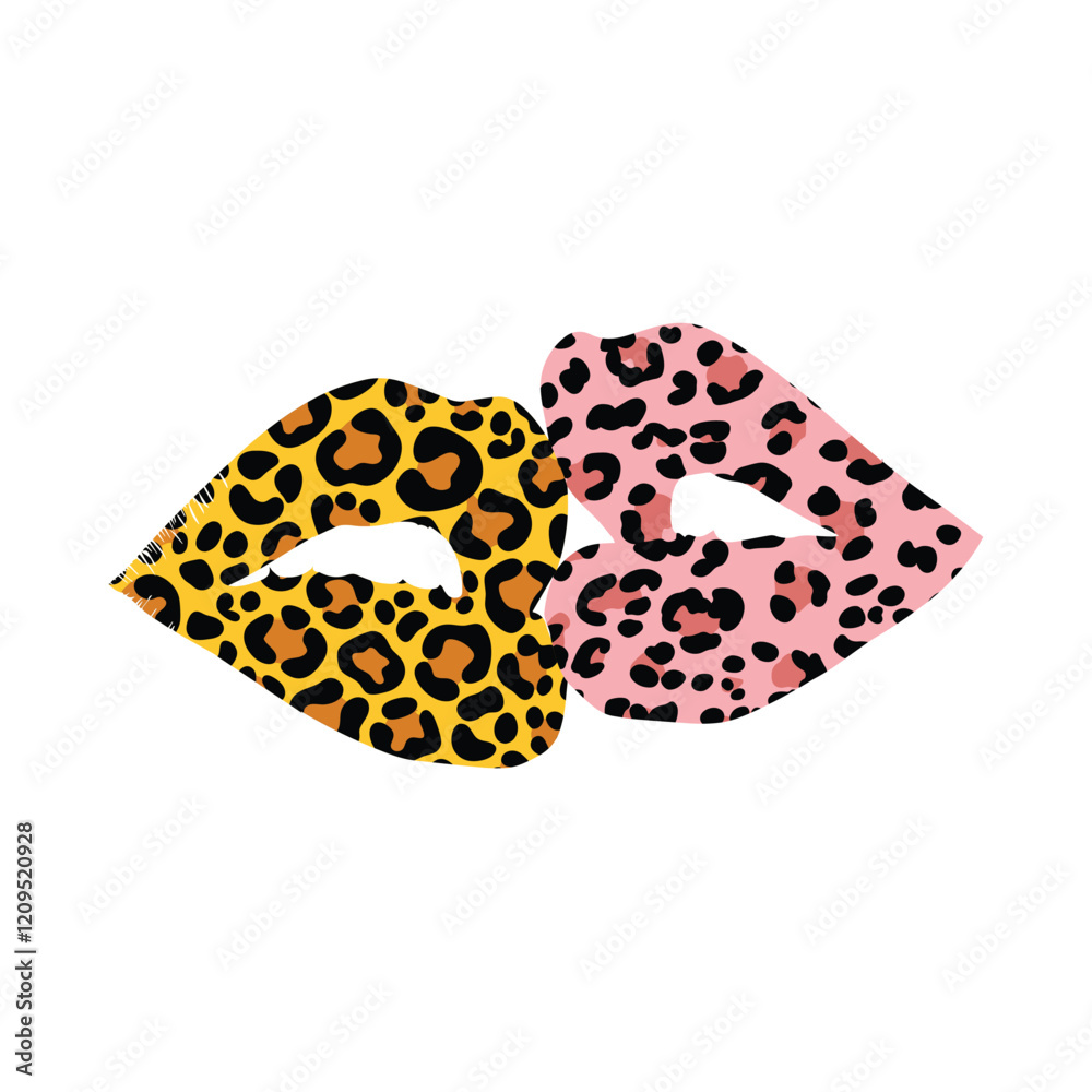 Kissy Lips Vector Illustration Design Kissy Lips Vector Illustration Design