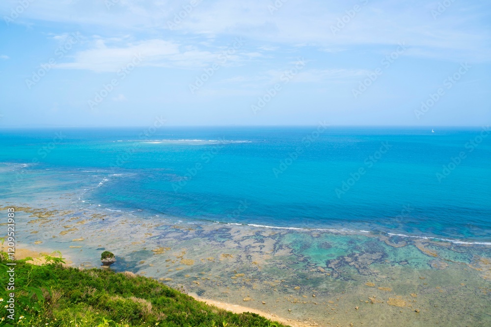 Obraz premium Turquoise Ocean and Sandy Shore