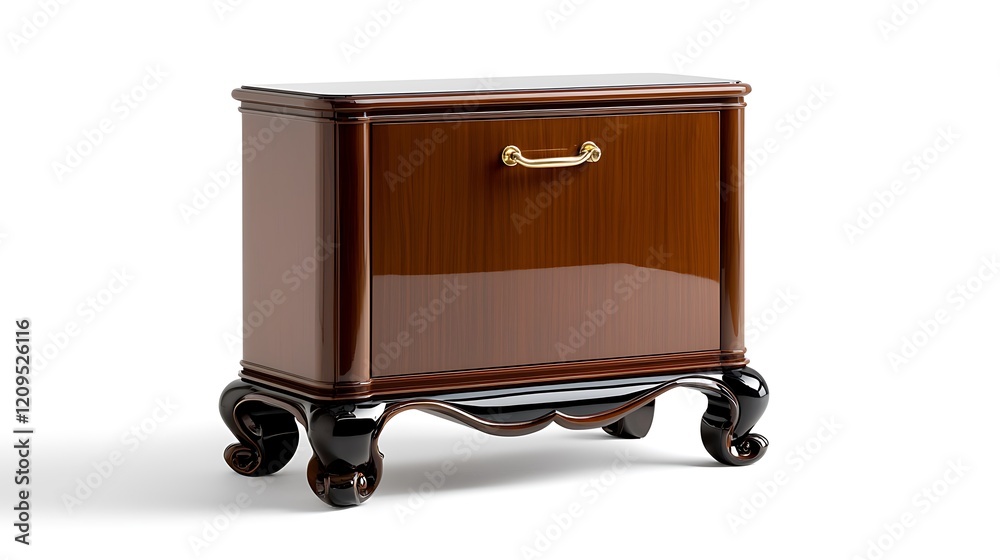 custom made wallpaper toronto digitalElegant Dark Brown Wooden Nightstand with Gold Accents