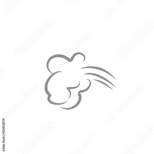 comic cloud fart illustration