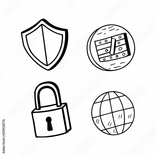 Icons for cyber security use code language js