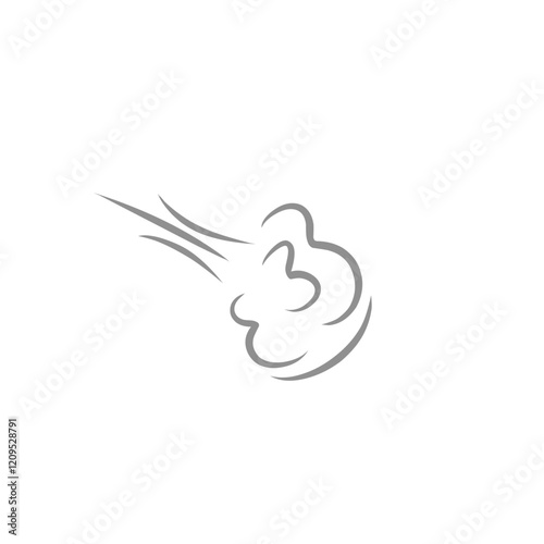 comic cloud fart illustration