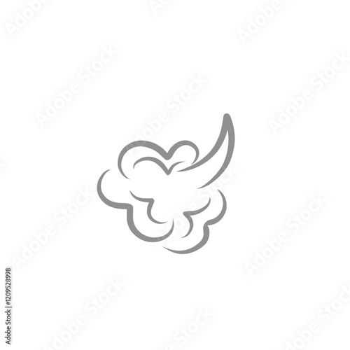 comic cloud fart illustration