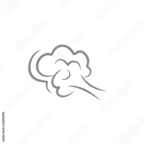 comic cloud fart illustration