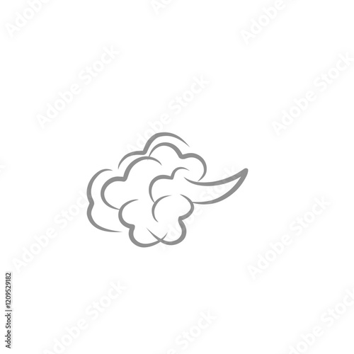 comic cloud fart illustration