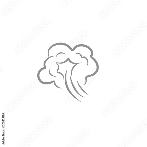 comic cloud fart illustration