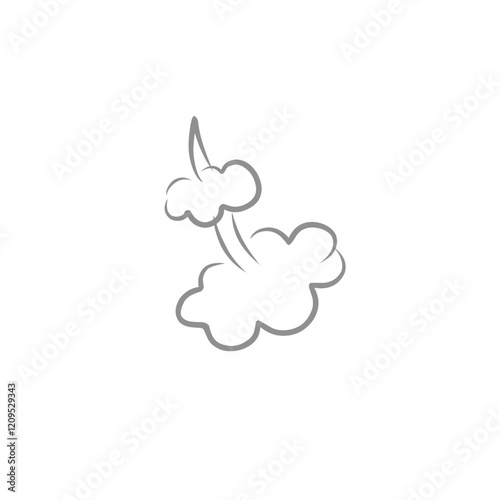 comic cloud fart illustration