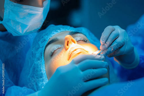 Cosmetic Surgery Procedure Closeup photo