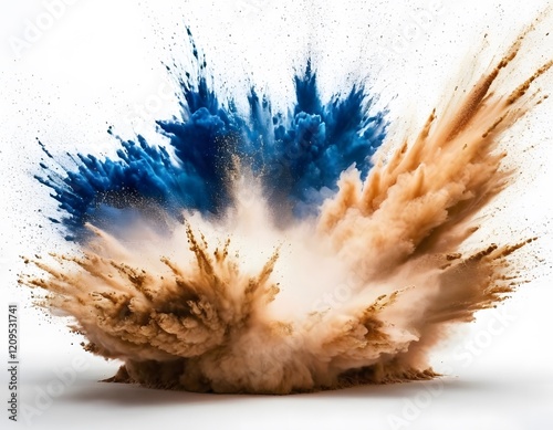 Wallpaper Mural dust powder explosion isolated on white background Torontodigital.ca