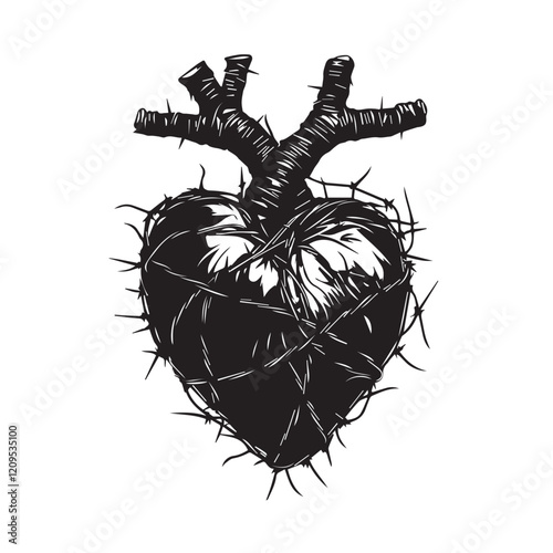 heart and barbed wire