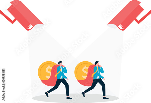 Social media illustration, business concept, web design

