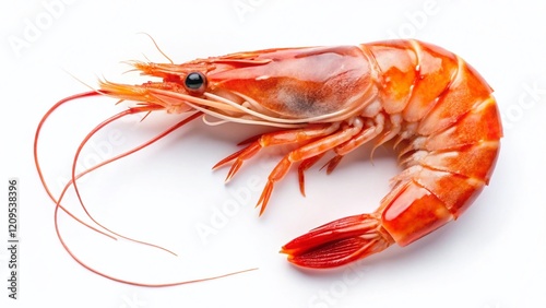 Wallpaper Mural Aerial View Shrimp Outline, Isolated Seafood, Prawns Silhouette, White Background Stock Photo Torontodigital.ca