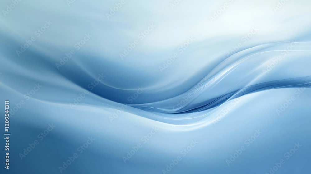 Serene Blue Abstract Waves: A Digital Art Masterpiece Serene Blue Abstract Waves: A Digital Art Masterpiece