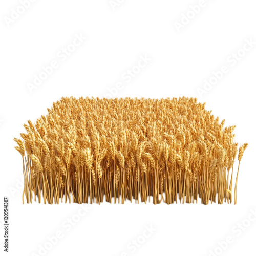 Golden Wheat Field Abundant Harvest Ripe Grains