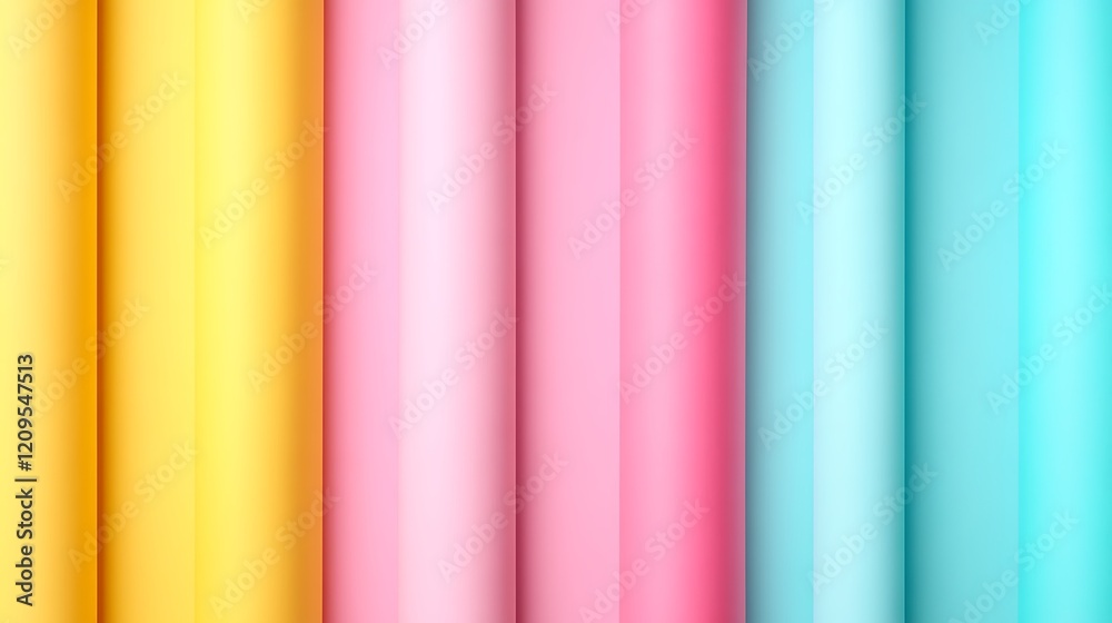 Colorful Background with Vertical Stripes of Yellow, Pink, and Blue for Creative Design and Presentation Use Colorful Background with Vertical Stripes of Yellow, Pink, and Blue for Creative Design and Presentation Use