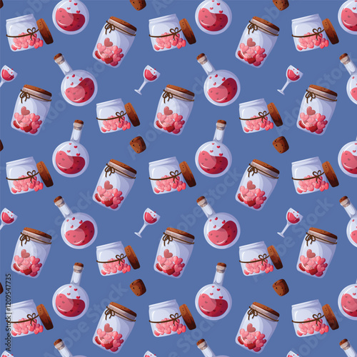 valentine background love poison pattern illustration