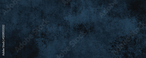 A Sophisticated Navy Blue Texture Blending Faded Brushstrokes and Rustic Grunge Elements
